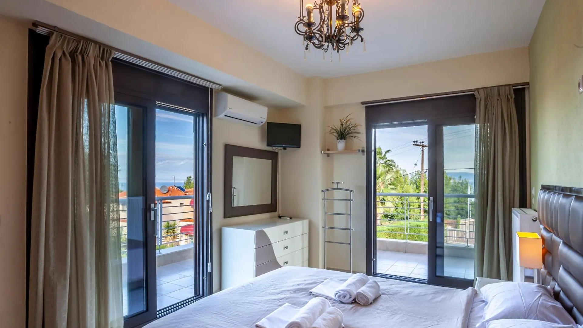 Perfect View Villa Deny With 6 Bedrooms And Heated Pool Hanioti 0*,  Greece