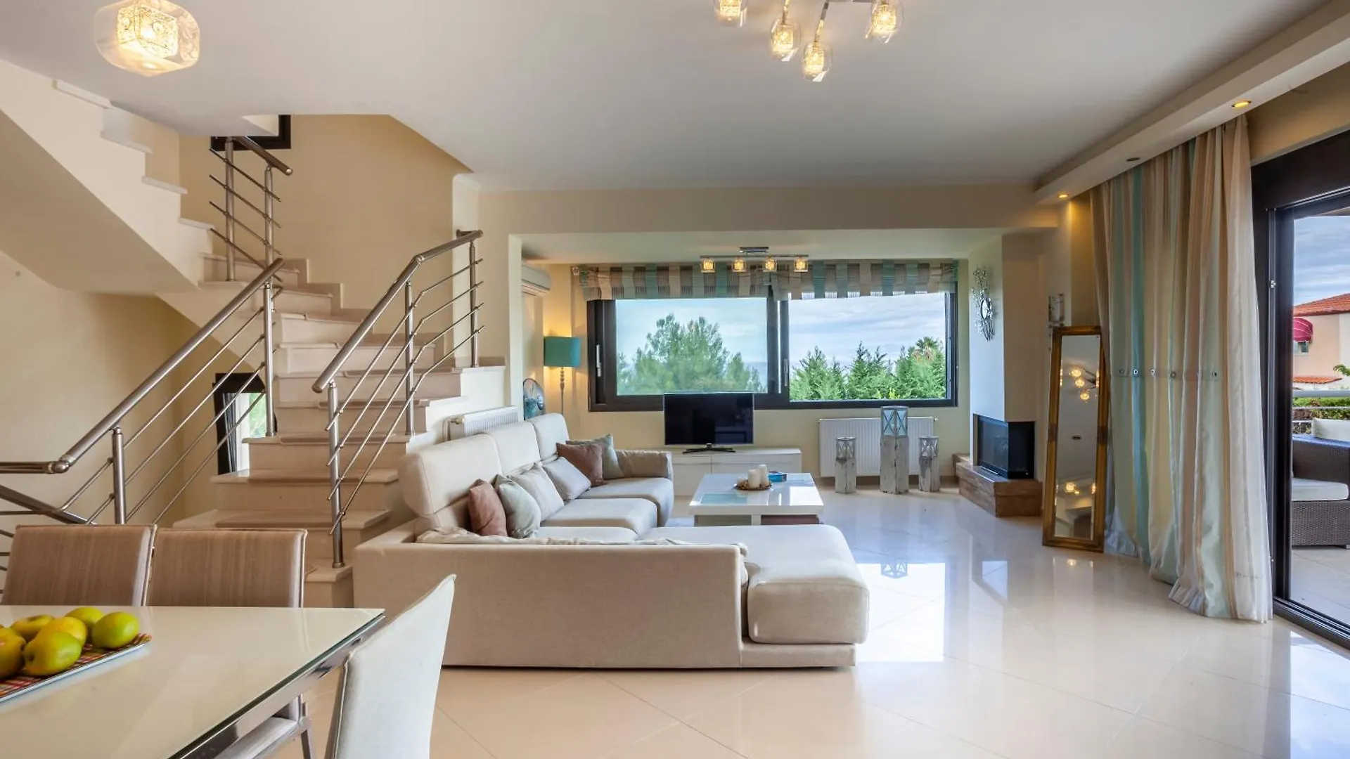 Perfect View Villa Deny With 6 Bedrooms And Heated Pool Hanioti