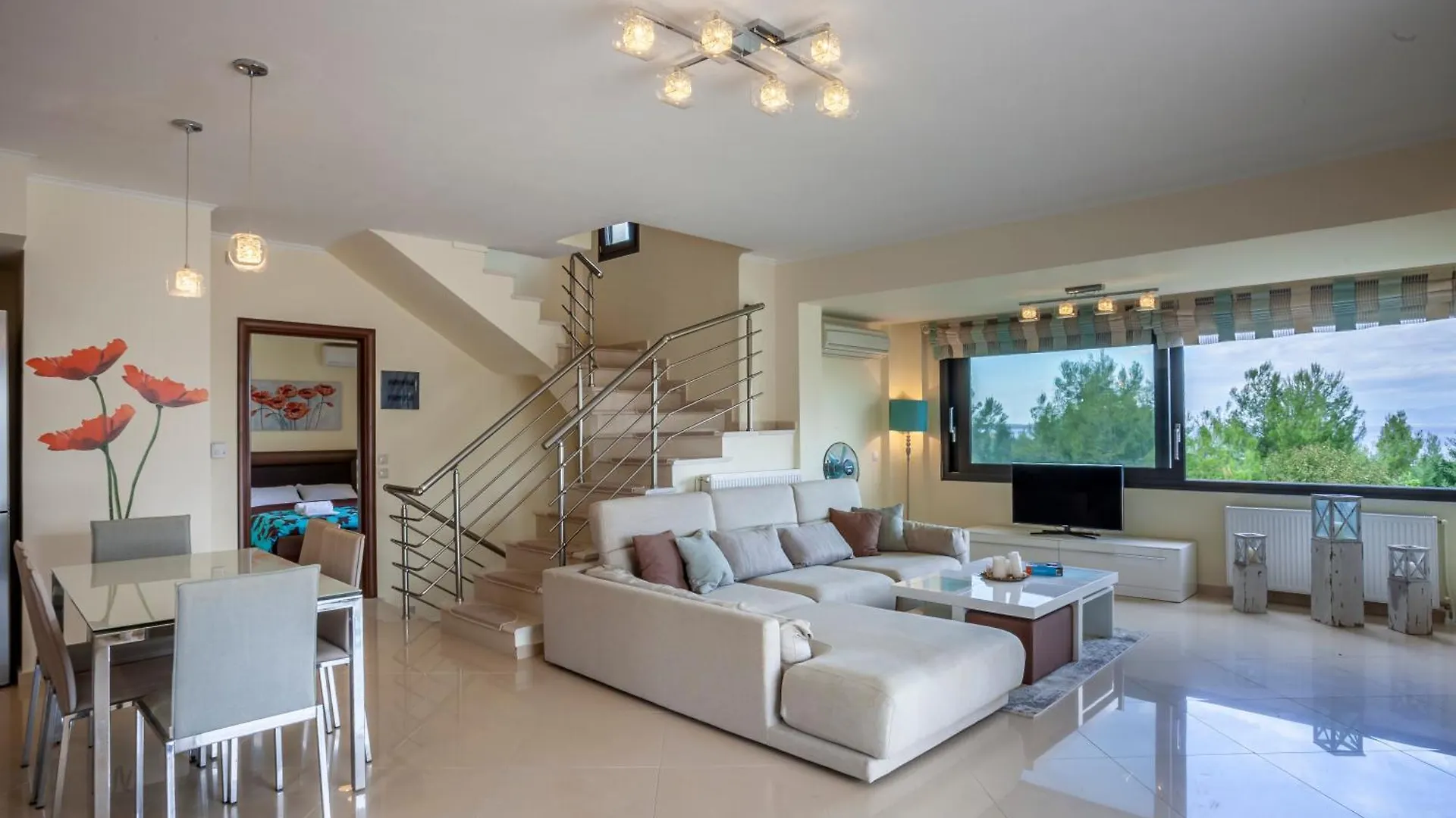 Perfect View Villa Deny With 6 Bedrooms And Heated Pool Hanioti