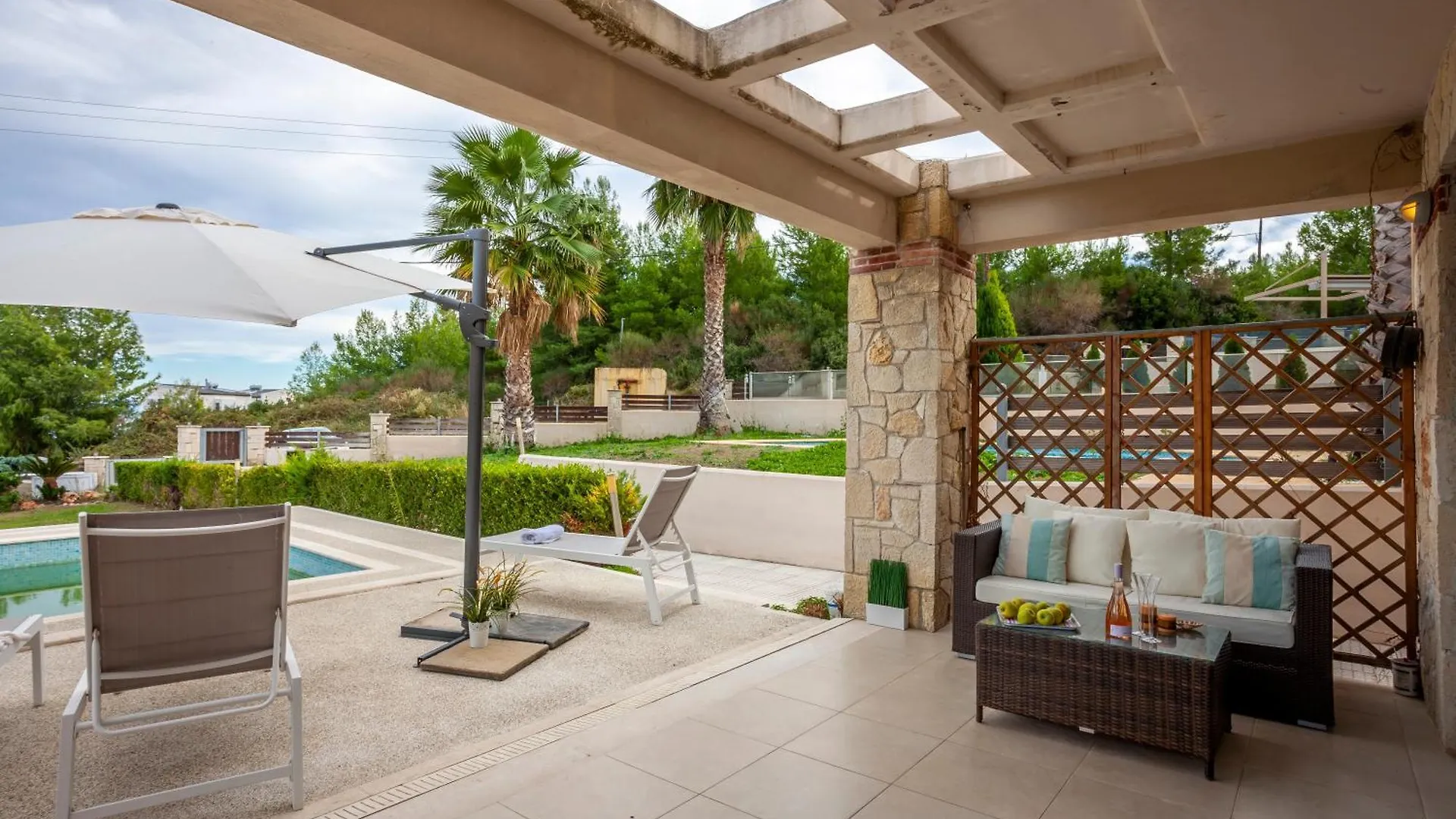 Perfect View Villa Deny With 6 Bedrooms And Heated Pool Hanioti